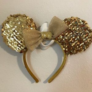 Mickey Mouse Ears. Gold.